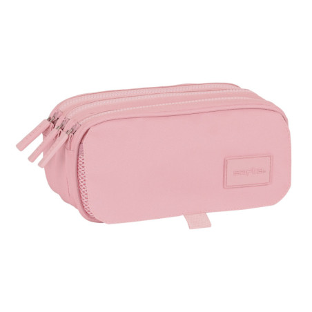 PORTATODO TRIPLE BIG SAFTA BASIC "ROSA" SAFTA26 842337710 10X21,5 UNIDAD