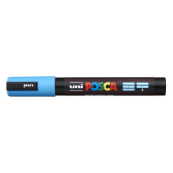 MARCADOR UNI-BALL POSCA PC-5M PUNTA REDONDA 1,8-2,5MM AZUL CLARO -8-