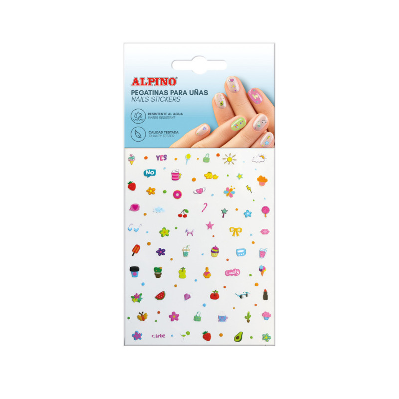 SET ADHESIVOS PARA UÑAS NAILS STICKERS ALPINO DL000640 BLISTER