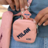 MONEDERO PEQUEÑO MILAN 430 SINCE 1918 ROSA 62104SNCP