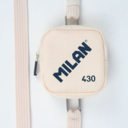 MONEDERO PEQUEÑO MILAN 430 SINCE 1918 BEIGE 62104SNBG