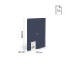 LIBRETA A6 MILAN ENCOLADA 48H CUADRO 5*5 95G 430 SINCE 1918 AZUL 57263G48B UNIDAD