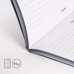 LIBRETA A6 MILAN ENCOLADA 48H CUADRO 5*5 95G 430 SINCE 1918 AZUL 57263G48B UNIDAD