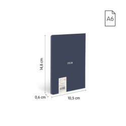 LIBRETA A6 MILAN ENCOLADA 48H LISO 95G 430 SINCE 1918 AZUL 57261G48B UNIDAD
