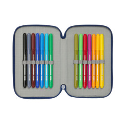 PLUMIER DOBLE PQÑO 29 PCS SUPER MARIO "MAMMA MIA" SAFTA26 412608854 19,5X12,5 UNIDAD