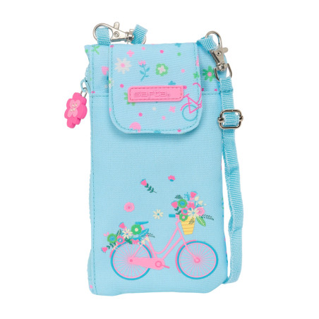 MONEDERO PORTAMOVIL RECICLADO SAFTA "BICICLETA" 842449695 SAFTA24 VAC 10*19