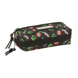 PORTATODO TRIPLE PEQ. C/GOMA ELAST. 22CM MINECRAFT SAFTA26 812647027 8,5X22 UNIDAD