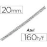 ESPIRAL 20MM PASO 64 AZUL C/100U YOSAN