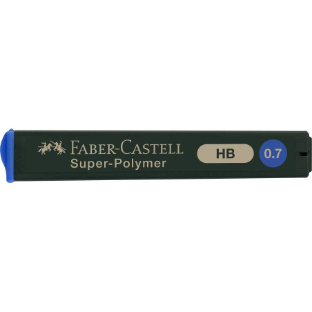 MINAS 0,7 HB SUPER-POLYMER caja 12 MINAS FABER CASTELL