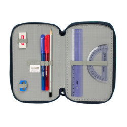 PLUMIER TRIPLE 37 PCS EL NIÑO "NAVY" SAFTA26 412632857 19,5X12,5 UNIDAD