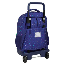 MOCHILA GDE. C/RUEDAS COMPACT EXTRAIBLE BENETTON "DROP" SAFTA26 612650918 45X33 UNIDAD