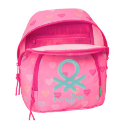 MINI MOCHILA BENETTON "HEART" SAFTA26 612651846 30X25 UNIDAD