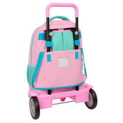 MOCHILA GDE. C/RUEDAS COMPACT EVOL. EXT. BENETTON "DOLCE" SAFTA26 612652218 45X33 UNIDAD