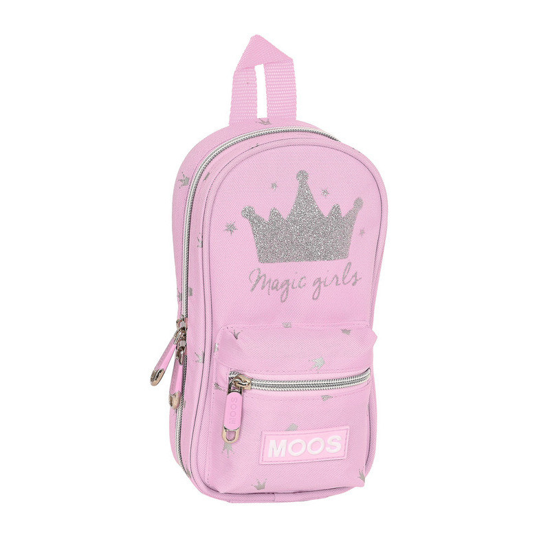ESTUCHE CREMA MOCHILA C/4 PORT.VACIO MOOS "MAGIC GIRLS" 412218847 23*12 SAFTA22