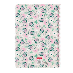 LIBRETA FOLIO 80 H. TAPAS DURAS MINNIE MOUSE "MINTY" SAFTA26 512612066 31X21,5 UNIDAD