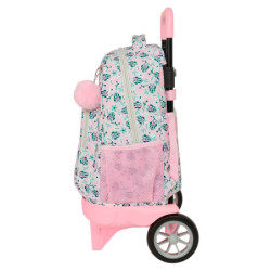 MOCHILA GDE. C/RUEDAS COMPACT EVOL. EXT. MINNIE MOUSE "MINTY" SAFTA26 612612218 45X33 UNIDAD