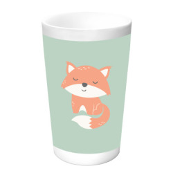 SET DE PLATOS, CUBIERTOS Y VASO SAFTA PREESCOLAR "ZORRITO" SAFTA26 342657933 26X26 UNIDAD