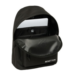 MOCHILA PARA PORTATIL 14,1" BENETTON BASICS "NEGRO" SAFTA26 642619819 41X31 UNIDAD