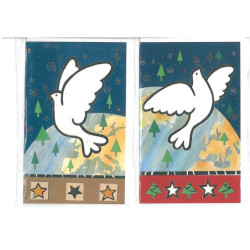 CHRISTMAS EDICROMO DOBLE PEQUEÑO C/ORO 75607 ^