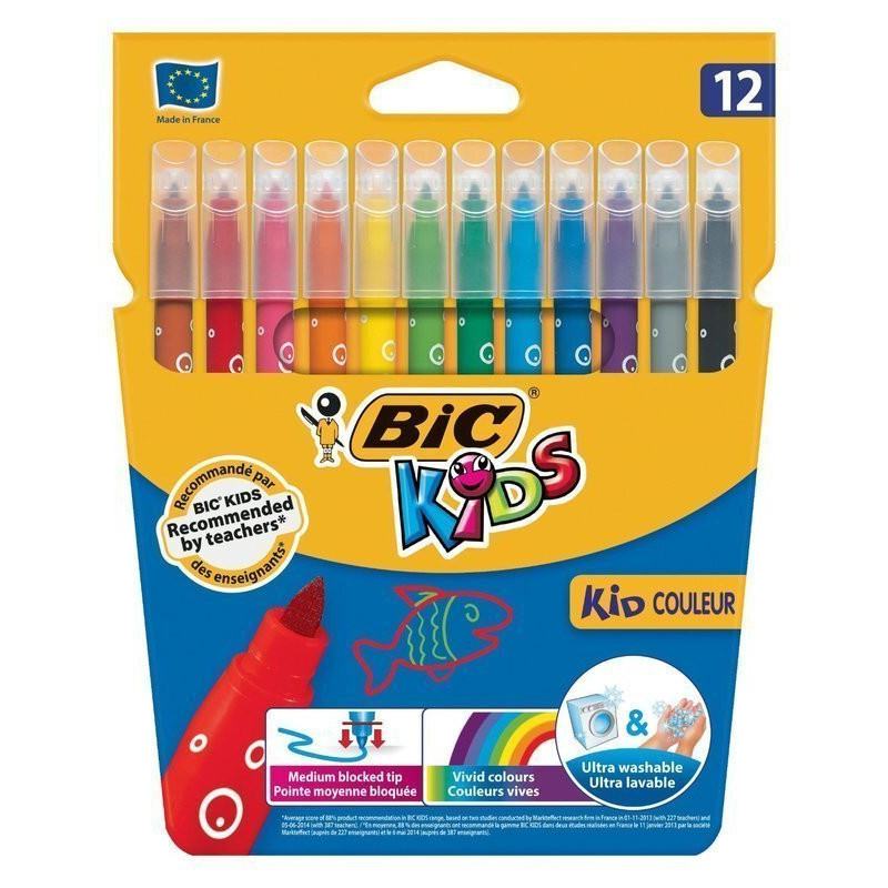 ROTULADOR BIC KIDS COULEUR 10+2 COLORES ^