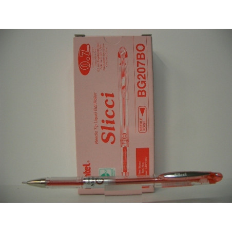 ROTULADOR PENTEL SLICCI ROLLER BG207 ROJO C/12U ^