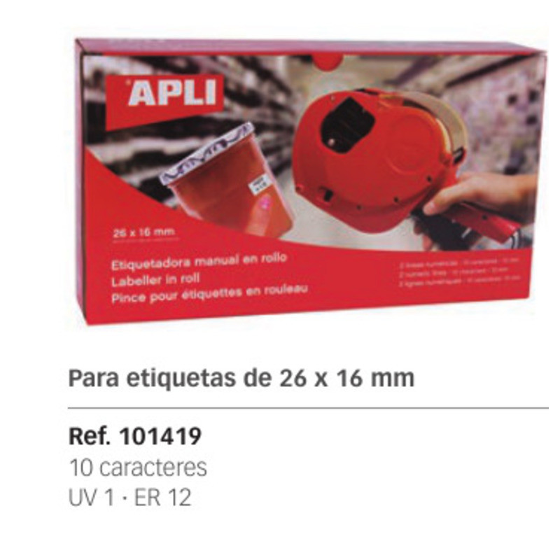 MAQUINA ETIQUETAR APLI 2 LINEA 26*16 101419