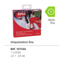 MAQUINA ETIQUETAR APLI NAVETES AGUJA FINA PARA COLGANTES 101546