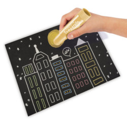 TEMPERA SOLIDA CARIOCA TEMPERELLO METALIZADO 6 COLORES UNIDAD 42674