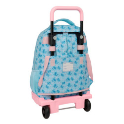 MOCHILA GDE. C/RUEDAS COMPACT EXTRAIBLE STITCH "OHANA" SAFTA26 612613918 45X33 UNIDAD