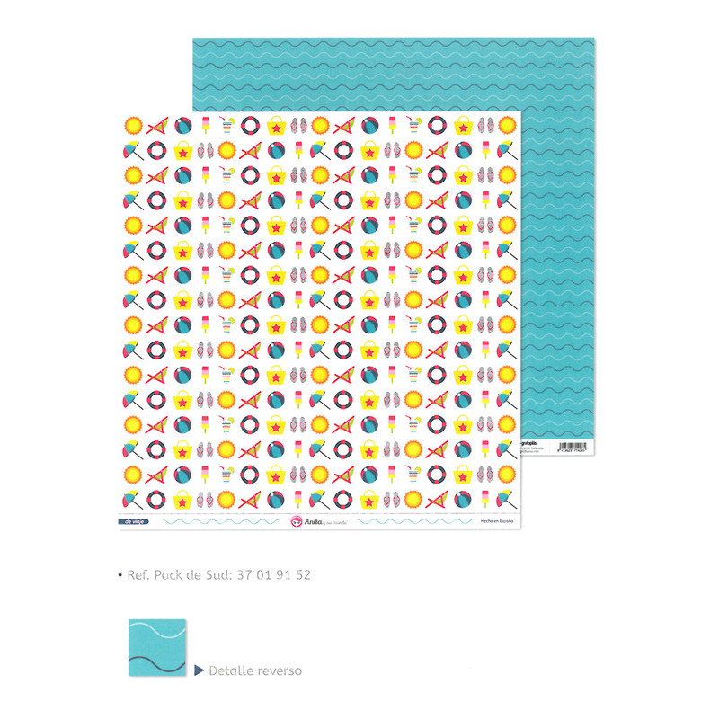 CARTULINA GRAFOPLAS ANITA SCRAP 180G DOBLE CARA DE VIAJE 37019152