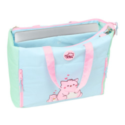 BOLSO CON BOLSILLO PARA PORTATIL 14,1'' PEMBE "THE PINK CAT" SAFTA26 612646293 31X40 UNIDAD