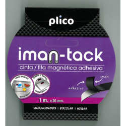 CINTA ADHESIVA PLICO MAGNETICA IMAN-TACK 1M*20MM 13314