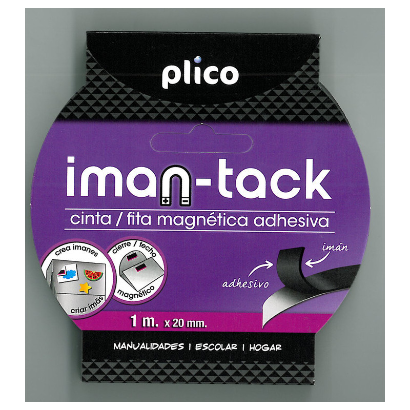 CINTA ADHESIVA PLICO MAGNETICA IMAN-TACK 1M*20MM 13314