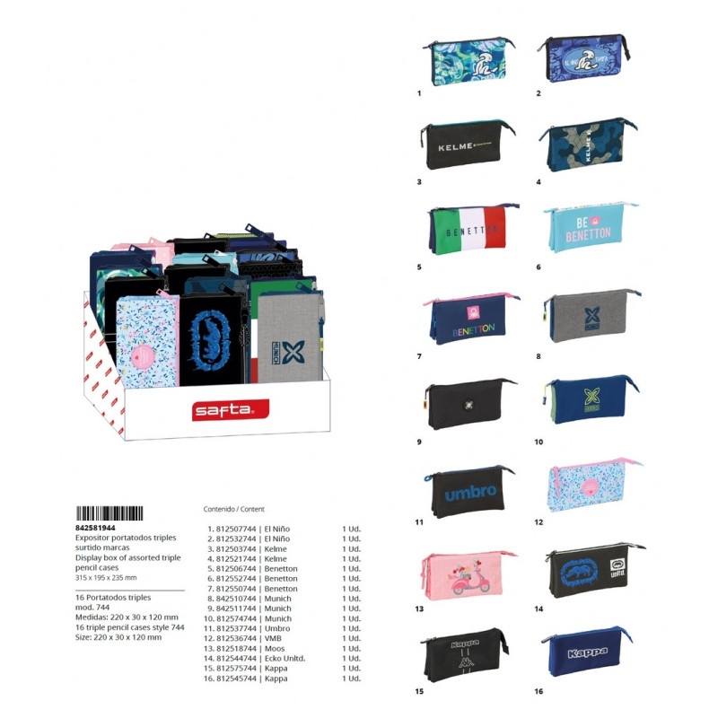 EXPOSITOR PORTATODOS TRIPLES MARCAS SAFTA25 ENERO 842581944