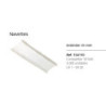 NAVETES STANDARD PARA MAQUINA ETIQUETAR APLI 25MM C/5000U 154110