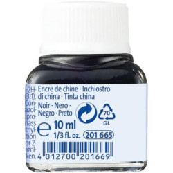 TINTA CHINA PELIKAN 523 FRASCO NEGRO Nº17