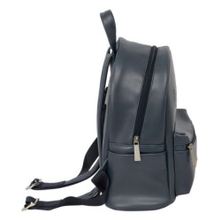 MINI MOCHILA TEEN STITCH "GRAY" SAFTA26 622633843 28X24 UNIDAD