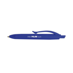 BOLIGRAFO MILAN MINI P1 TOUCH CLIP AZUL BOTE 40U 176530140