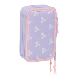 PLUMIER TRIPLE 37 PCS SAFTA "BOUQUET" SAFTA26 442629857 19,5X12,5 UNIDAD