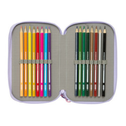 PLUMIER TRIPLE 37 PCS SAFTA "BOUQUET" SAFTA26 442629857 19,5X12,5 UNIDAD