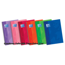 CUADERNO ENRI OXFORD SCHOOL TAPA EXTRA FOLIO 80H LISO 400043991