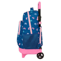 MOCHILA GDE. C/RUEDAS COMPACT EXTRAIBLE BLACKFIT8 "MARIPOSAS" SAFTA26 642630918 45X33 UNIDAD