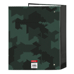 CARPETA F. 4 ANILLAS 35MM LOMO ANCHO KELME "CAMO" SAFTA26 512621657 33X27 UNIDAD