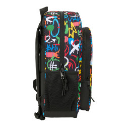 MOCHILA JUNIOR ADAPT.CARRO SAFTA GRAFFITI "COLORS" SAFTA26 642623640 38X32 UNIDAD