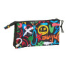PORTATODO TRIPLE SAFTA GRAFFITI "COLORS" SAFTA26 842623744 12X22 UNIDAD
