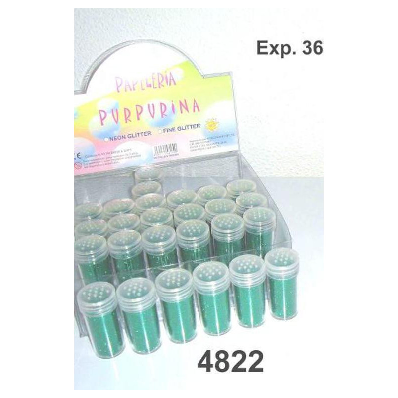 PURPURINA WG SUPERFINA METAL VERDE C/36U 48220