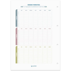 CARPEBOOK FORRADO A4 4A35 UNEQUAL MINIMAL AZUL 88104030 GRAFOPLAS UNIDAD