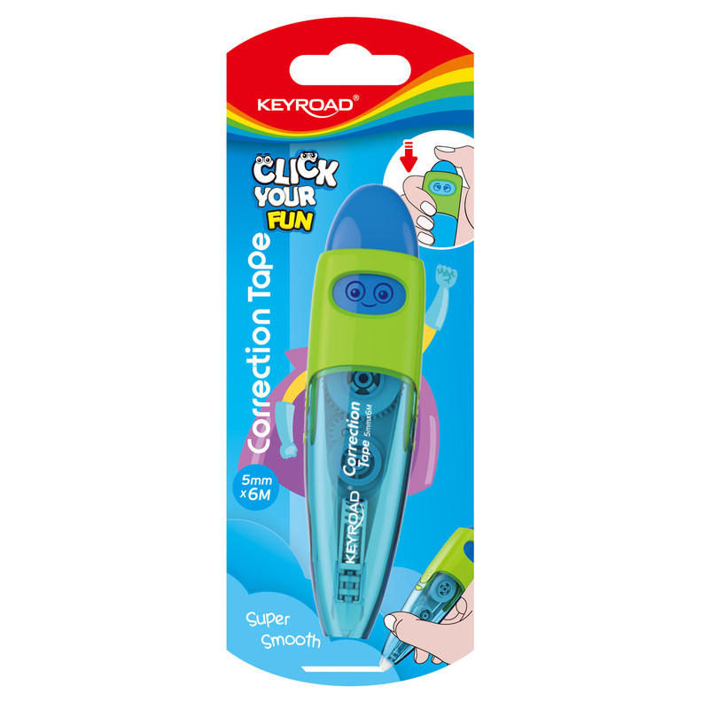 CINTA CORRECTORA RETRACTIL KEYROAD KR972101 18*65 SAFTA22