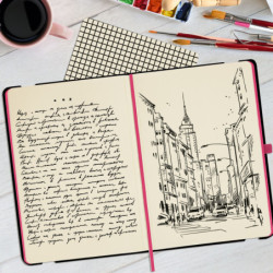 CUADERNO FINOCAM A4 TAPA FLEXIBLE A-5 DESIGN LISO FLAMINGO 8053104