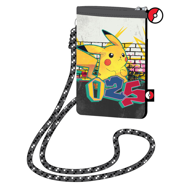 BOLSITO CORDON PORTAMOVIL POKEMON "PIKACHU" POK23-1435 SAFTA23 VAC